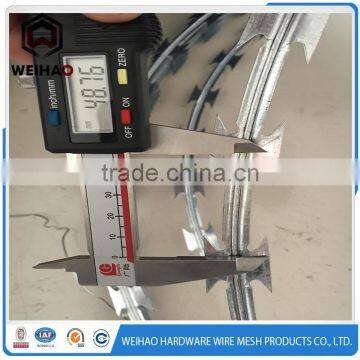 machine stamped razor barbed wire