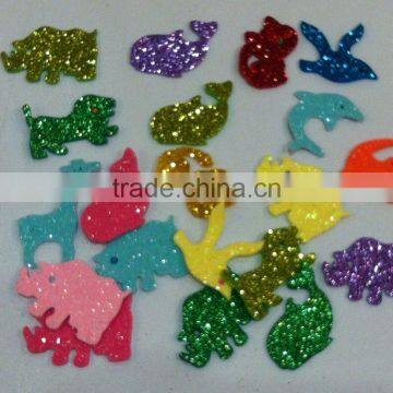 Glitter Eva Foam DIY Craft Fun Shapes, Glitters Foam Craft Shape Kits photo-2