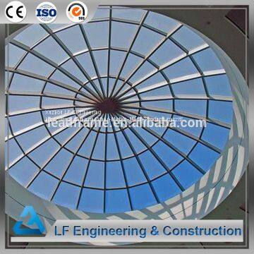 Large Area Light Steel Dome Skylight for Glass Dome