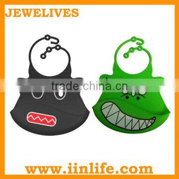 Popular and Wholesale Silicone Rubber Baby Bibs