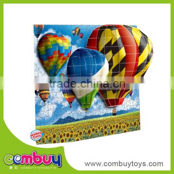 High quality plastic toy set hot air balloon board super 3d puzzle