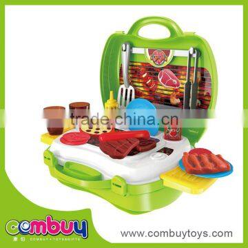 New design plastic pretend play set kids bbq set toy