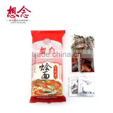 236g Nutritious Stewed Noodles With Beef Flavor Sauce Bags Spicy 12mm Wide Dried Noodle photo-3