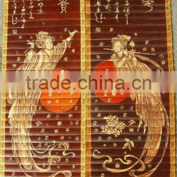 home decoration, bamboo carving, painting