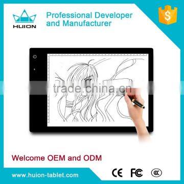 New! Huion LB3 Slim USB Battery Powered Led Tracing Light Box Sketching Board Stencil photo-4