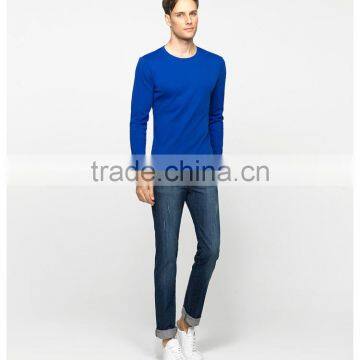 Custom100% Cotton O Neck e Winter Tee Long Sleeve Blank Shirts Men T-shirt photo-5