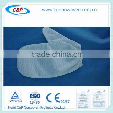 Molton/nonwoven washing/cleaning glove for hospital and SPA