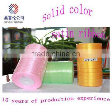 Colorful Satin Ribbon in Cheap Price and Good Quality