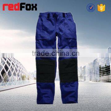 Blue knee pad working pants