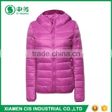 New Style Winter Ultra Light Slim Fit Women Goose Down Filled Jacket photo-4