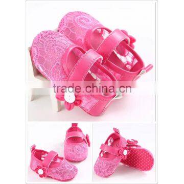 Wholesale Price Hot Sale Cute Lace Wedding Princess Baby Shoes for 1years Old photo-2
