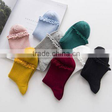 Zm35586a Wholesale Women Cotton Socks Japanese Short Socks photo-5