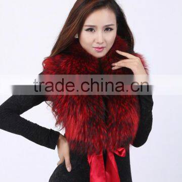 2016 New Faux Fur Collar Fox Fur Scarves Imitation Raccoon Fur Scarves Wool Shawl Winter Woman photo-3