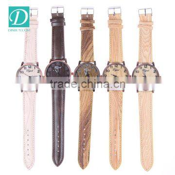 Newest Wooden Leather Watch Custom Logo Fashion Wrist Watch photo-3