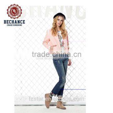 womens sports wear wool baseball jacket