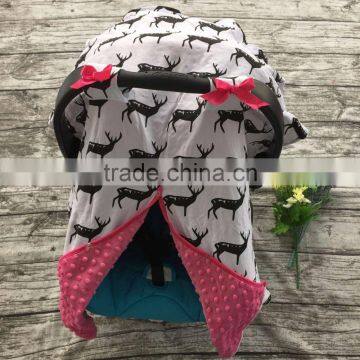 Cotton New Free Shipping Baby Car Seat Canopy Cover Infant Children Animal Deer Dinosaur Owl Carseat Cover Baby Canopies photo-2
