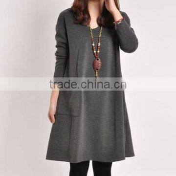 New Women Autumn Winter Long Sleeve Knitted Evening Party Casual Loose Dress photo-3
