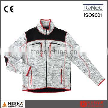 Anoraks long sleeve coarse needle polyester knitted clothes men jacket