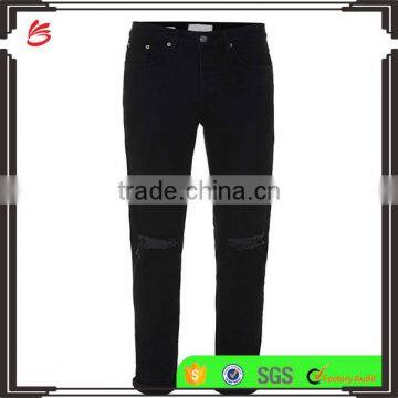 Mens Skinny Unique Design Stretch Jeans Mid Waist Urban Style Ripped Stretch loose Fit Jeans