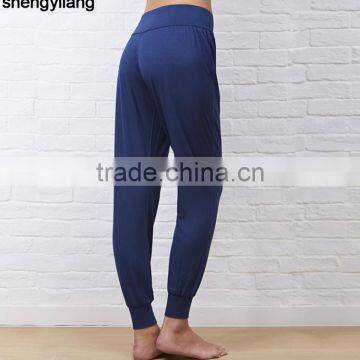 2016 High Quality OEM/ODM Bamboo Product Custom Sports Pants Loose Yoga Pants in Guangzhou photo-3