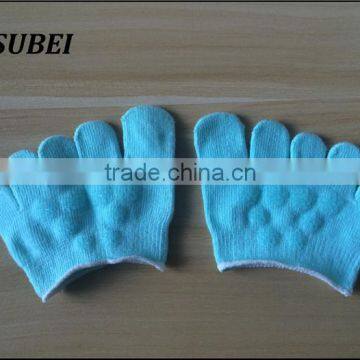 Light Green Women Half Feet Anti-slip Flower Pattern Grip Yaga Socks for Lady Pilates photo-2