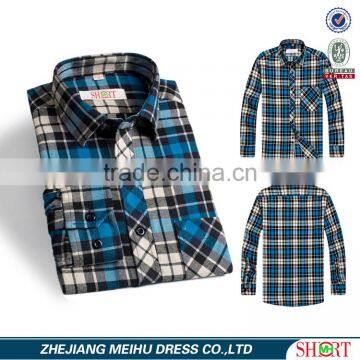 Mens custom flannel shirts checks plaid casual shirts for man wholesale