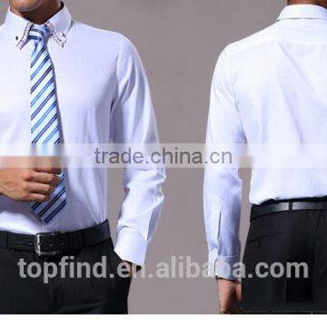 Printing Double Collar Plain Long Sleeve Spring & Autumn Fancy Design T-shirt photo-6