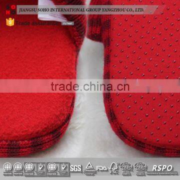 2017 Attractive Design Flat Resort Logo Embroidered Velvet Eva Hotel Slippers photo-2