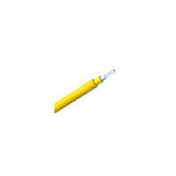 Simplex Indoor Fiber Optic Cable for Telecommunication Network , Yellow