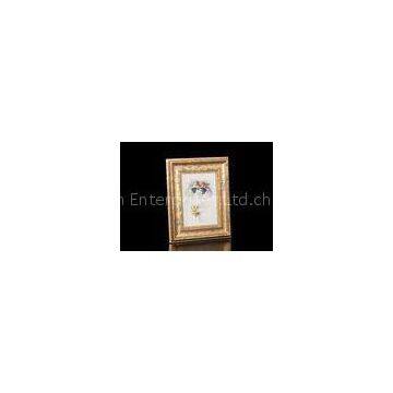 Antique Gold Finishing 5x7 Tabletop Photo Frame With Big MDF Foiled Board