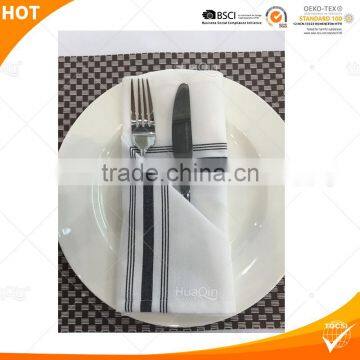 Strip napkin bistro napkin terry cloth dining purple table cover