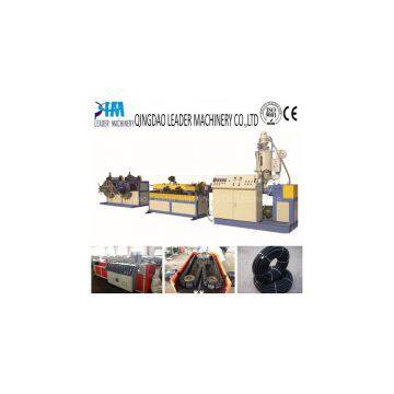 pp pe pvc single wall corrugated pipe extrusion line