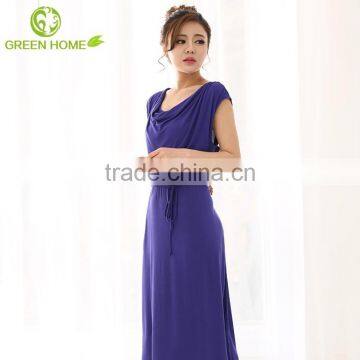 Good look ladies long breastfeeding dress factory direct sell fashional design maternity cloth