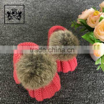 Autumn Cute Fur Pom Poms Warm Winter Baby Shoes Wholesale Direct From China