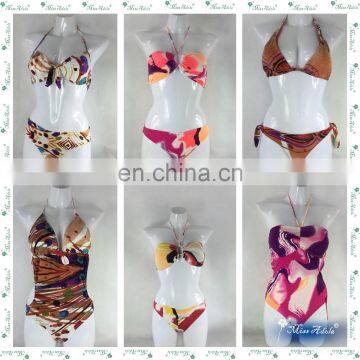 MissAdola Halter Swim Garment Illusion Bikini Brazilian Two Pieces Digital Print Bathing Suit Woman Swimwear (REF-05) photo-6