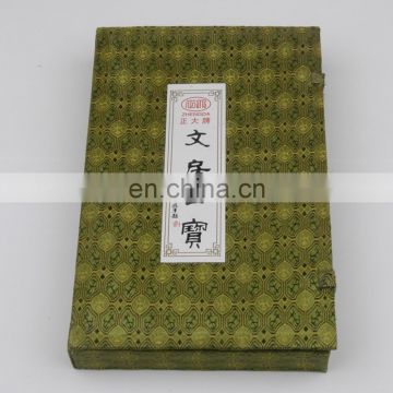 Rectangular Brocade Box 1.5x14.5x3.5cm Chinese Calligraphy Set