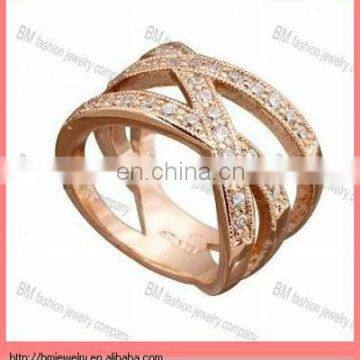 unique style 2013 fashion jewelry gold diamond wedding rings