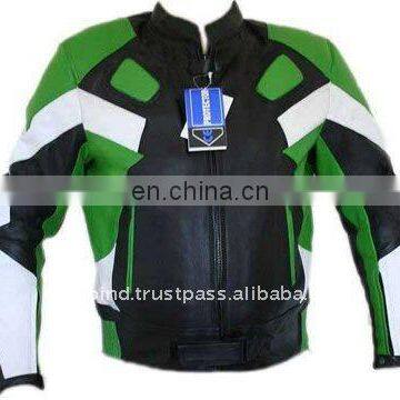 Leather Motorbike Safety Jacket