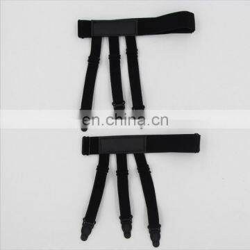 Hot sale fashion mens shirt stays holder garters with non-slip locking clamps