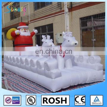 SUNWAY cheap Christmas inflatables/inflatable santa clause with reindeer for christmas decoration CH-066