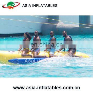 Hottest Inflatable Flying Banana Boat , Inflatable Towable Water Games