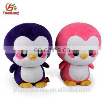 Custom plush mini pink soft stuffed penguin toys