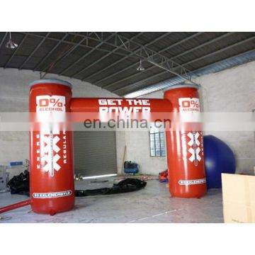 inflatable can shap arch door for event with full digital printing artwork