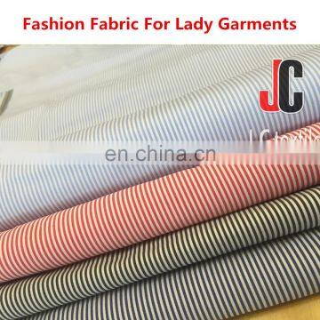 2016 NEW Y/DYED COTTON NYLON SPAN POPLIN STRIPE FABRIC