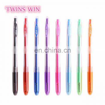 New Arrival Quality good cute school stationery korean hotsale gel pen plastic ink pens with logo