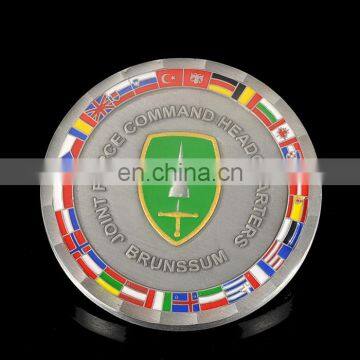 Doule Sides Antique Gold Plated Key Chain Shaped Coin photo-6