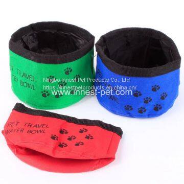 Waterproof Animals Bowl Foldable Nylon Dog Food Bowl