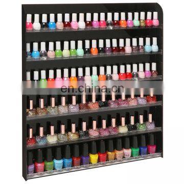 Black color high quality acrylic custom nail polish display rack