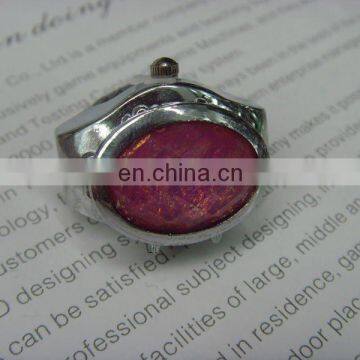 cheap fashion alloy round case ring Watch