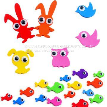 Assorted Bulk White and Black Round Craft Wiggly Eyes photo-4